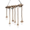 IDEAL LUX Κρεμαστό Φωτιστικό CANAPA 6xE27 Με Σχοινί – 134826