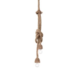 IDEAL LUX Κρεμαστό Φωτιστικό CANAPA 2xE27 Σχοινί – 134840