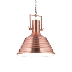IDEAL LUX Κρεμαστό Φωτιστικό  FISHERMAN 1xE27 Μπρούτζινου Χρώματος – 134871