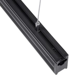 GloboStar® MARKET 61021-P Γραμμικό Κρεμαστό Φωτιστικό Linear LED 18W 2200lm 60° AC 220-240V Μ120 x Π2 x Υ4cm Φυσικό Λευκό 4500K – Μαύρο – 3 Years Warranty