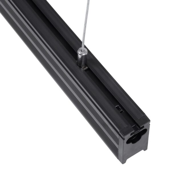 GloboStar® MARKET 61021-P Γραμμικό Κρεμαστό Φωτιστικό Linear LED 18W 2200lm 60° AC 220-240V Μ120 x Π2 x Υ4cm Φυσικό Λευκό 4500K – Μαύρο – 3 Years Warranty