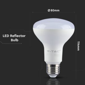 LED Λάμπα E27 R80 10W V-TAC PRO Samsung Chip 120° 800lm Ψυχρό Λευκό 6400K – 21137