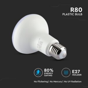 LED Λάμπα E27 R80 10W V-TAC PRO Samsung Chip 120° 800lm Ψυχρό Λευκό 6400K – 21137