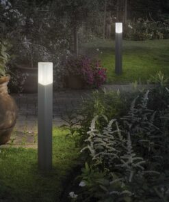 IDEAL LUX Φωτιστικό Δαπέδου Κήπου PULSAR 1xE27 IP44 Χρώματος Ανθρακί – 135908