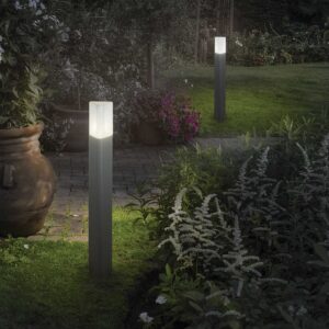 IDEAL LUX Φωτιστικό Δαπέδου Κήπου PULSAR 1xE27 IP44 Γκρι Χρώματος  – 135922