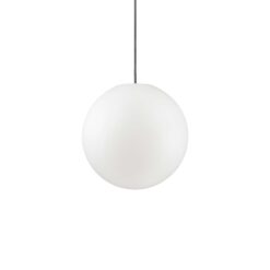 IDEAL LUX Κρεμαστό Φωτιστικό Βεράντας SOLE 1xE27 IP44 Λευκού Χρώματος – 135991