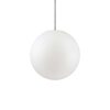 IDEAL LUX Κρεμαστό Φωτιστικό Βεράντας  SOLE 1xE27 IP44 Λευκού Χρώματος – 136004