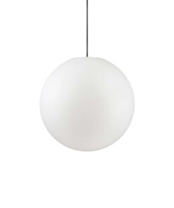 IDEAL LUX Κρεμαστό Φωτιστικό Βεράντας SOLE 1xE27 IP44 Λευκού Χρώματος – 136004