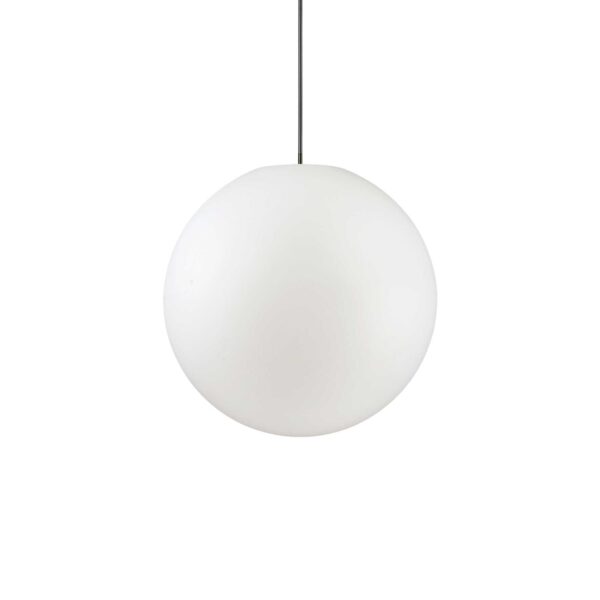 IDEAL LUX Κρεμαστό Φωτιστικό Βεράντας  SOLE 1xE27 IP44 Λευκού Χρώματος – 136004