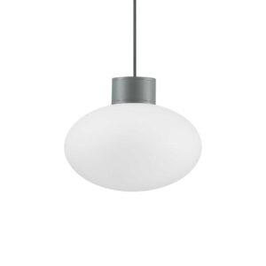 IDEAL LUX Κρεμαστό Φωτιστικό CLIO 1xE27 IP44 Χρώματος Ανθρακί – 136073