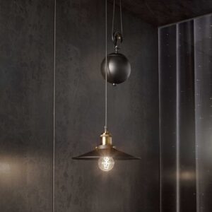IDEAL LUX Κρεμαστό Φωτιστικό UP AND DOWN 1xE27 Μαύρου Χρώματος – 136332