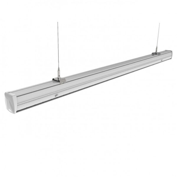 LED Γραμμικό Κρεμαστό Φωτιστικό 150cm Λευκό Linkable Dimmalbe 50W V-TAC Double Asymmetric Lens 8000lm Φυσικό Λευκό 4000K Follow - 1365