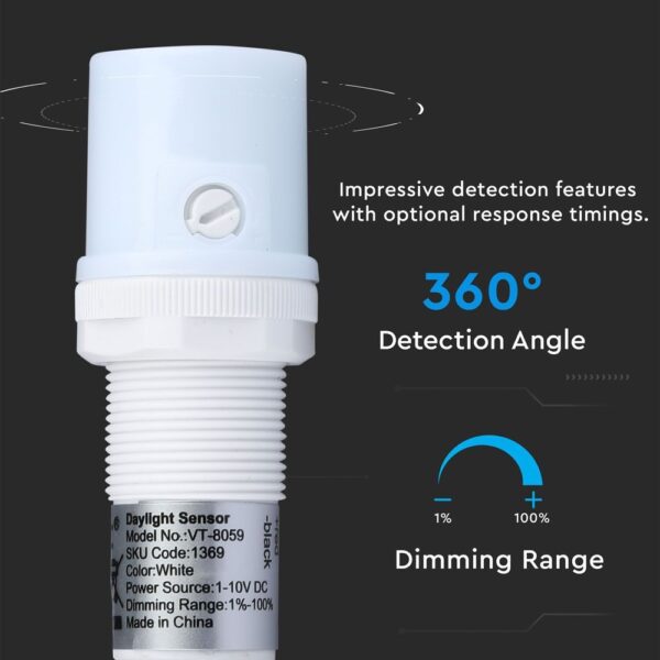 Ανιχνευτής Ημέρας-Νύχτας 1-10V Dimmable V-TAC – 1369