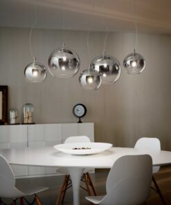 IDEAL LUX Κρεμαστό Φωτιστικό NEMO 5xE27 Φιμέ Χρώματος – 138305