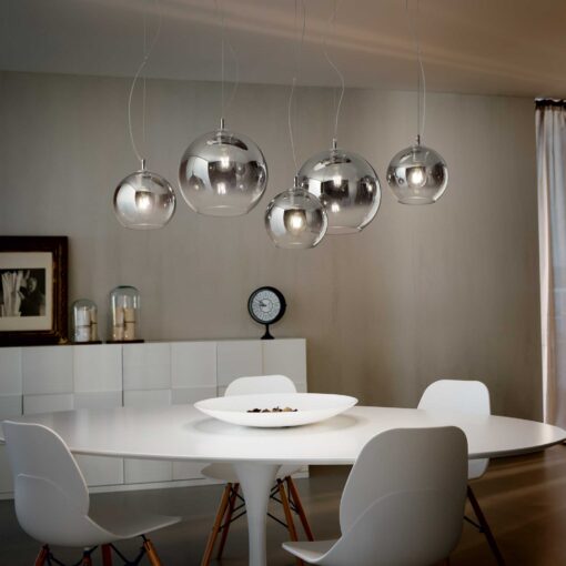 IDEAL LUX Κρεμαστό Φωτιστικό NEMO 5xE27 Φιμέ Χρώματος – 138305