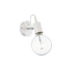IDEAL LUX Απλίκα Τοίχου EDISON 1xE27 Λευκού Χρώματος – 138374