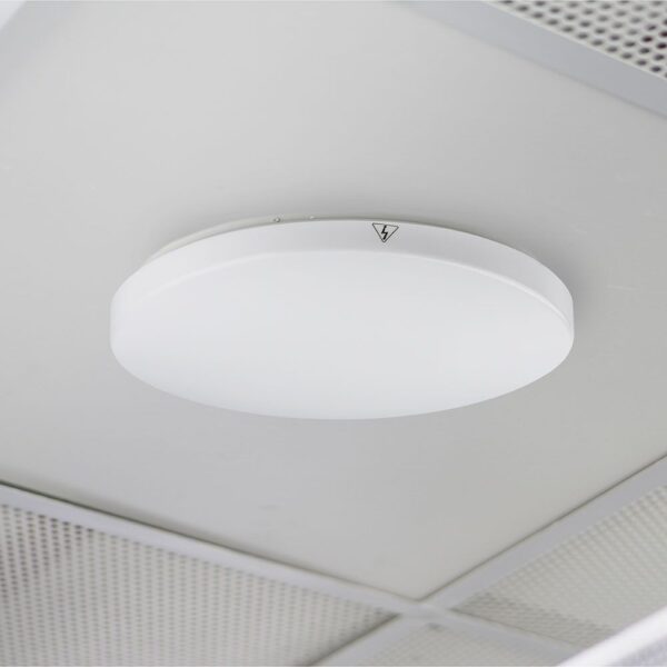 LED Πλαφονιέρα Λευκή 15W V-TAC PRO Samsung Chip IP44 110° 1850lm Φ200 Θερμό 3000K – 2113889