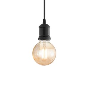 IDEAL LUX Κρεμαστό Φωτιστικό FRIDA 1xE27 Μαύρου Χρώματος – 139425