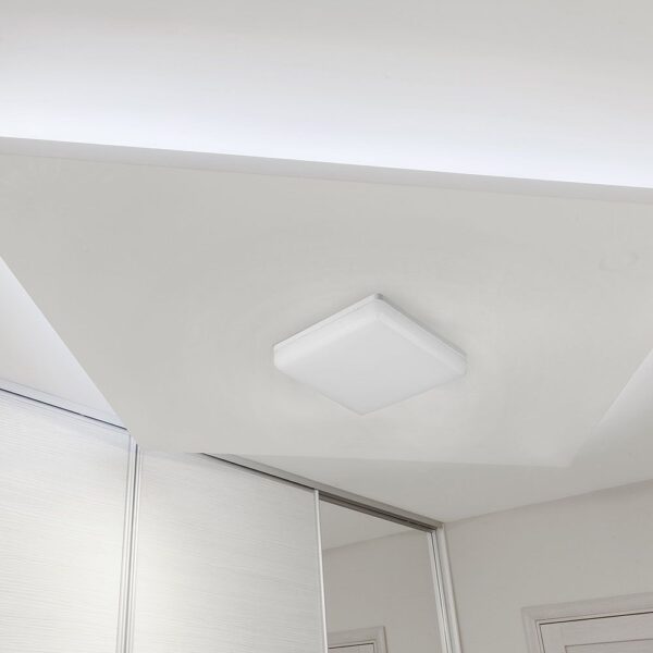 LED Πλαφονιέρα Λευκή 25W V-TAC PRO Samsung Chip IP44 110° 2500lm 30×30 Θερμό 3000K – 13959
