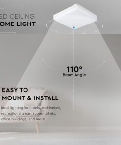 LED Πλαφονιέρα Λευκή 25W V-TAC PRO Samsung Chip IP44 110° 2500lm 30×30 Θερμό 3000K – 13959