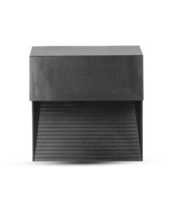 Επιτοίχιο Φωτιστικό LED για Σκαλοπάτια 3W V-TAC Μαύρο Τετράγωνο Αδιάβροχο IP65 Θερμό Λευκό 3000K – 1398