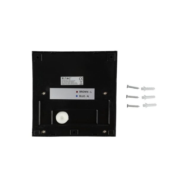 Επιτοίχιο Φωτιστικό LED για Σκαλοπάτια 3W V-TAC Μαύρο Τετράγωνο Αδιάβροχο IP65 Θερμό Λευκό 3000K – 1398