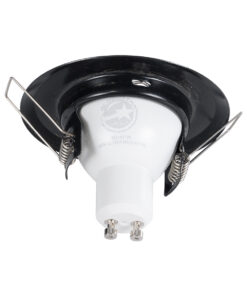 GloboStar® DELTA 77813 Χωνευτό Στρόγγυλο Σποτ Οροφής για Λάμπα MR16 με Βάση GU5.3 ή GU10 – IP20 – Μεταλλικό – Φ83 x Υ31mm – Μπρούτζινο – 5 Χρόνια Εγγύηση