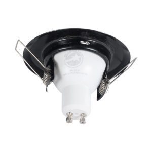 GloboStar® DELTA 77813 Χωνευτό Στρόγγυλο Σποτ Οροφής για Λάμπα MR16 με Βάση GU5.3 ή GU10 – IP20 – Μεταλλικό – Φ83 x Υ31mm – Μπρούτζινο – 5 Χρόνια Εγγύηση