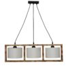 HKF-01 3L WOOD ΛΕΥΚΟ/ΚΡΕΜ-ΚΑΜΕΝΟ ΚΡΕΜΑΣΤΟ Ε/27 ΞΥΛΟ-ΑΜΠΑΖΟΥΡ Heronia – 14-0228