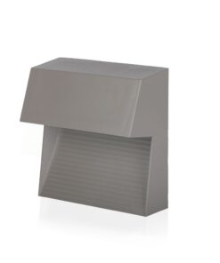 Επιτοίχιο Φωτιστικό LED για Σκαλοπάτια 3W V-TAC Γκρι Τετράγωνο Αδιάβροχο IP65 Θερμό Λευκό 3000K – 1400