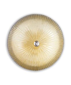 IDEAL LUX Φωτιστικό Οροφής Γυάλινο SHELL 6xE27 Χρώματος Μελί – 140193