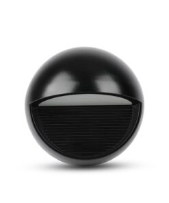 Επιτοίχιο Φωτιστικό LED για Σκαλοπάτια 3W V-TAC Μαύρο Στρογγυλό Αδιάβροχο IP65 Θερμό Λευκό 3000K – 1404