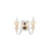 IDEAL LUX Απλίκα Τοίχου STRAUSS 2xE14 Κρύσταλλο – 140599