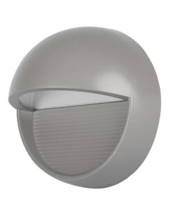 Επιτοίχιο Φωτιστικό LED για Σκαλοπάτια 3W V-TAC Γκρι Στρογγυλό Αδιάβροχο IP65 Θερμό Λευκό 3000K – 1406