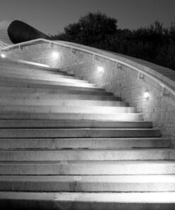 Επιτοίχιο Φωτιστικό LED για Σκαλοπάτια 3W V-TAC Γκρι Στρογγυλό Αδιάβροχο IP65 Θερμό Λευκό 3000K – 1406