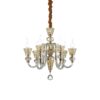 IDEAL LUX Κρεμαστό Φωτιστικό  STRAUSS 6xE14 Κρύσταλλο – 140605