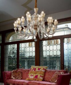 IDEAL LUX Κρεμαστό Φωτιστικό  STRAUSS 18xE14 Κρύσταλλο – 140629