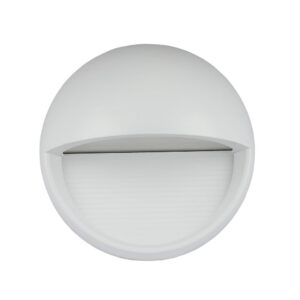 Επιτοίχιο Φωτιστικό LED για Σκαλοπάτια 3W V-TAC Λευκό Στρογγυλό Αδιάβροχο IP65 Θερμό Λευκό 3000K – 1408