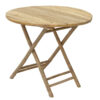 Obbie pakoworld folding bamboo table natural D90x77cm 141-000015