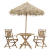 Saava pakoworld garden dining set 4pcs bamboo natural 141-000018