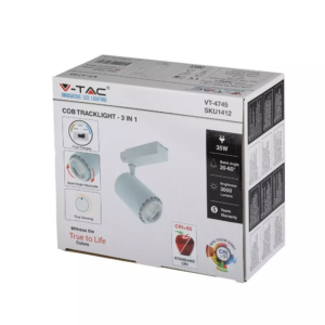 LED φωτιστικό ράγας COB 35W με επιλογή φωτός και γωνίας δέσμης Dimmable λευκό σώμα V-TAC – 1412
