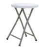 Folding stool Izara pakoworld white 142-000014