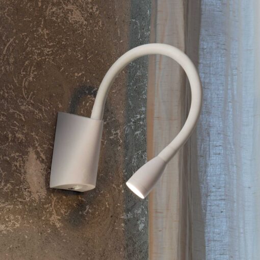 IDEAL LUX Απλίκα Τοίχου Αναγνώστης GOOSE LED 3W 3000K Λευκού Χρώματος – 142708