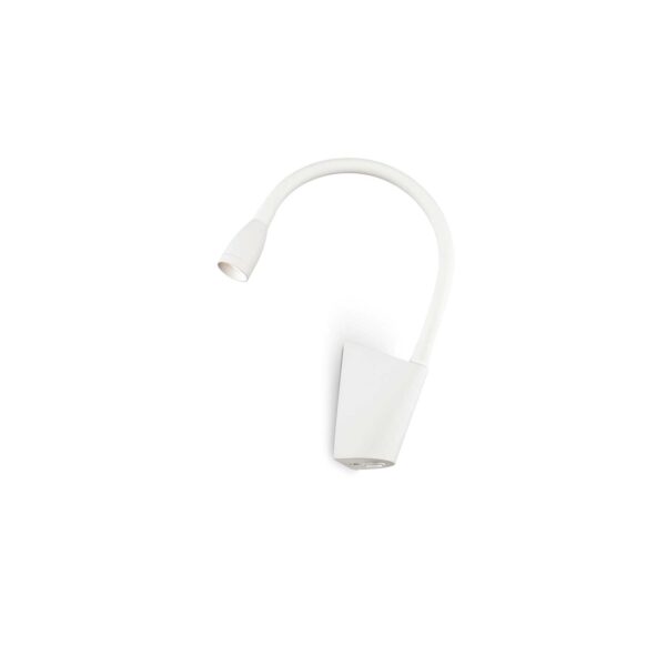 IDEAL LUX Απλίκα Τοίχου Αναγνώστης GOOSE LED 3W 3000K Λευκού Χρώματος – 142708