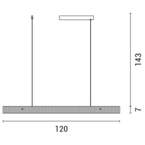 ΦΩΤΙΣΤΙΚΟ ΓΡΑΜΜΙΚΟ ΜΟΝΟΦΩΤΟ LED 25W ΜΑΥΡΟ 3 CCT L120*W5.6*H7CM EUROLAMP – 144-16021