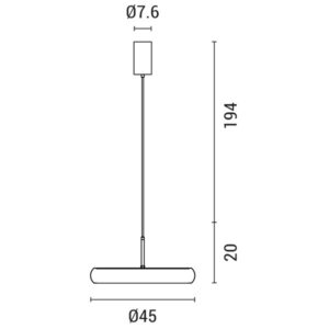 ΦΩΤΙΣΤΙΚΟ ΚΡΕΜΑΣΤΟ  ΛΕΥΚΟ LED 30W 3CCT EUROLAMP – 144-17026