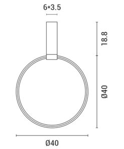 ΦΩΤΙΣΤΙΚΟ ΚΡΕΜΑΣΤΟ LED 32W ΜΑΥΡΟ EUROLAMP – 144-17030