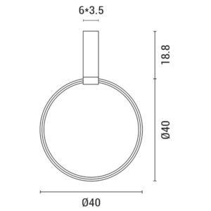 ΦΩΤΙΣΤΙΚΟ ΚΡΕΜΑΣΤΟ LED 32W ΜΑΥΡΟ EUROLAMP – 144-17030