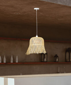 ΦΩΤΙΣΤΙΚΟ ΚΡΕΜΑΣΤΟ ΜΟΝΟΦΩΤΟ Ε27 MAX 60W D400XH430 BAMBOO EUROLAMP – 144-31009