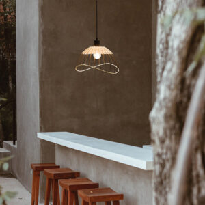 ΦΩΤΙΣΤΙΚΟ ΚΡΕΜΑΣΤΟ ΜΟΝΟΦΩΤΟ Ε27 MAX 40W D30*H18cm RATTAN EUROLAMP – 144-33009